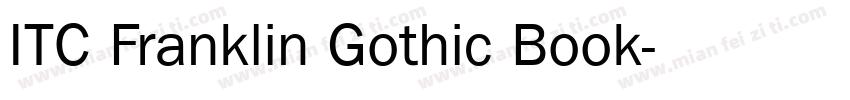 ITC Franklin Gothic Book字体转换